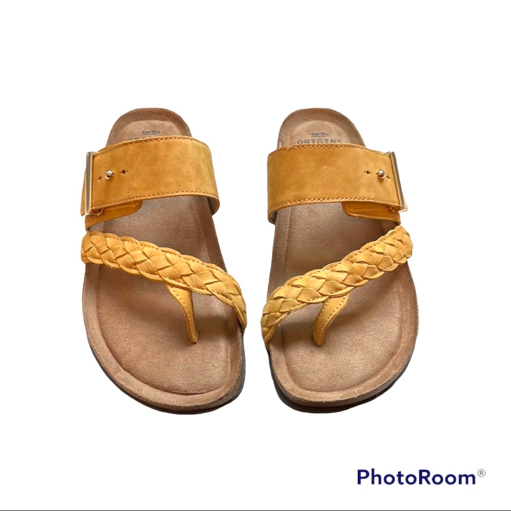 Amber Yellow Earth Origins Sandals (Womens 9)